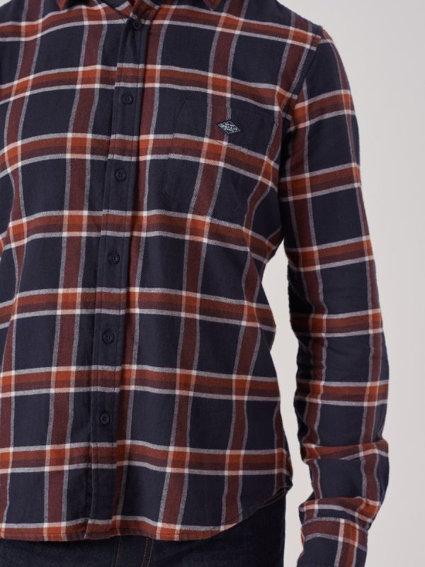 Sherwood NAVY Long Sleeve Shirt | Quba & Co