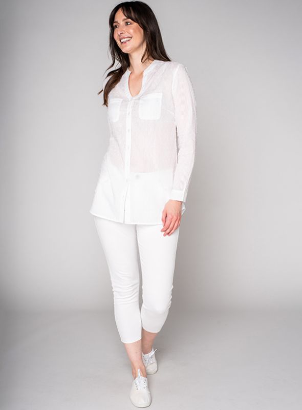 Sinead Long-Sleeve Shirt - Optic White