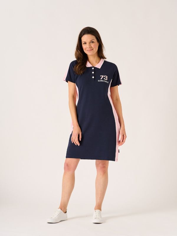 Silothy X-Series Navy and Pink Polo Dress