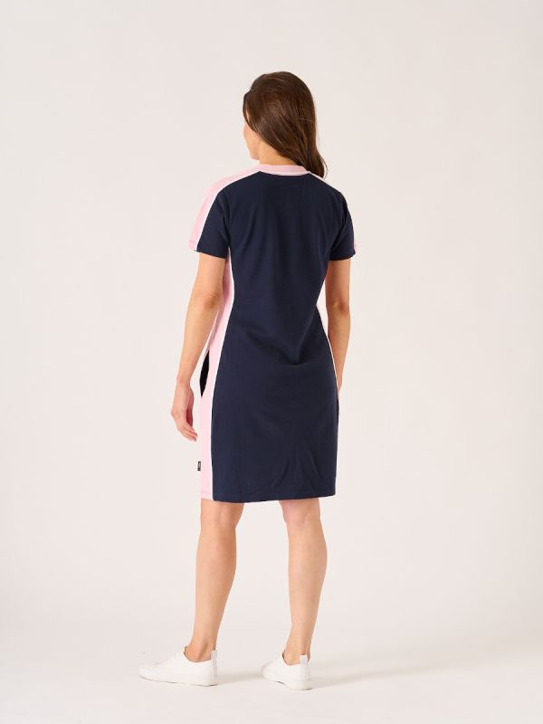 Silothy X-Series Navy and Pink Polo Dress