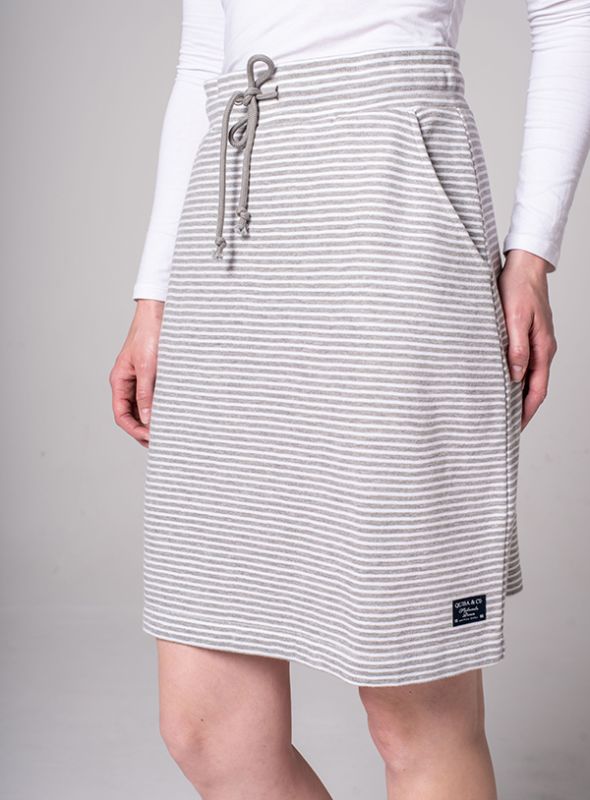Sloan Jersey Skirt - Grey Marl