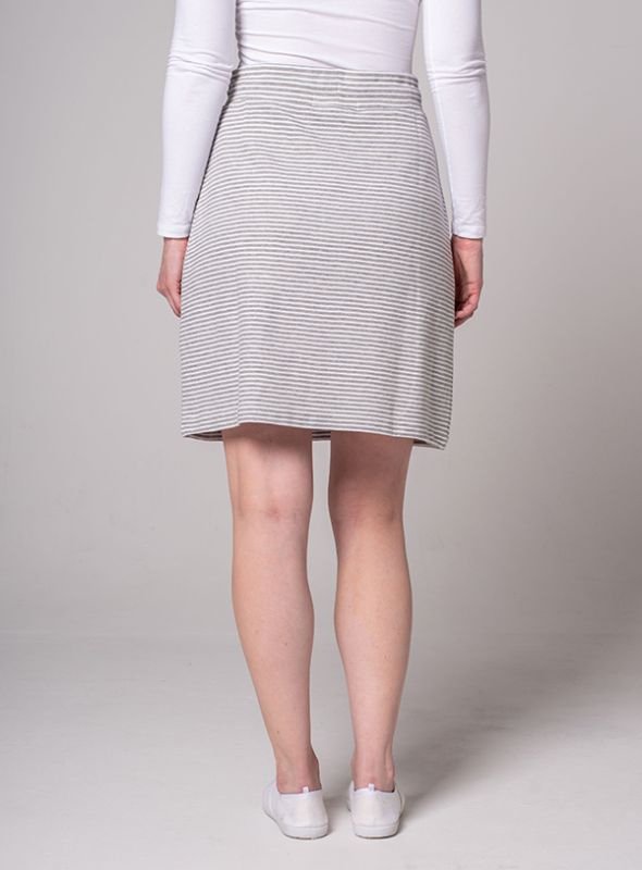Sloan Jersey Skirt - Grey Marl