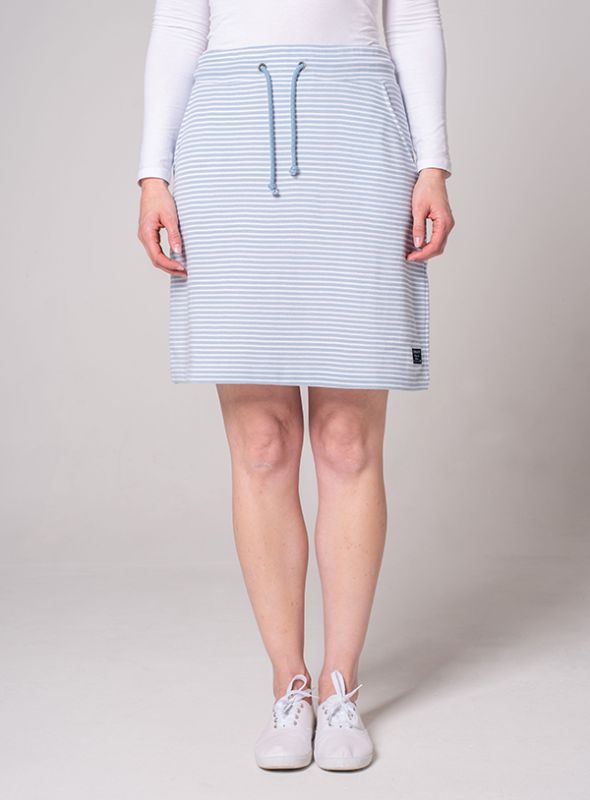 Sloan Jersey Skirt - Sky Blue