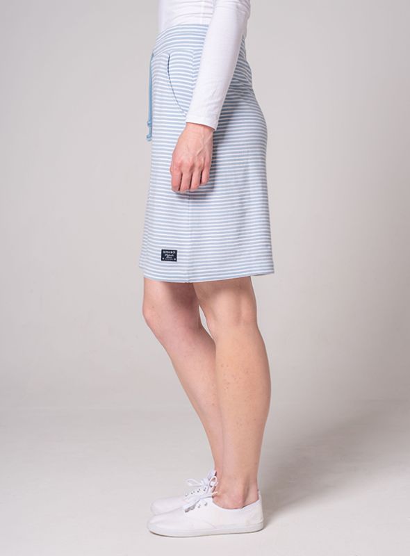Sloan Jersey Skirt - Sky Blue