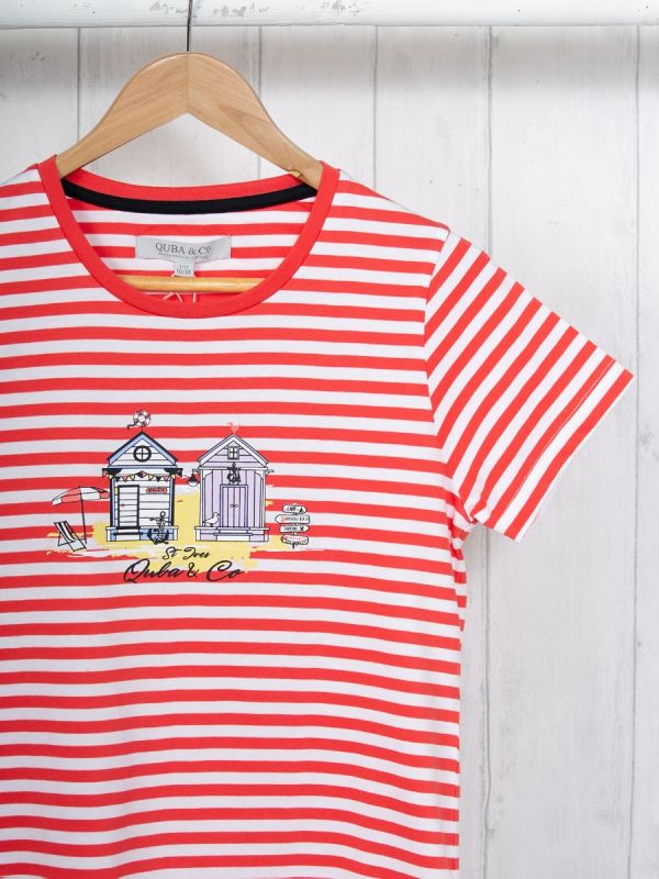 Stella RED St Ives T-Shirt | Quba & Co