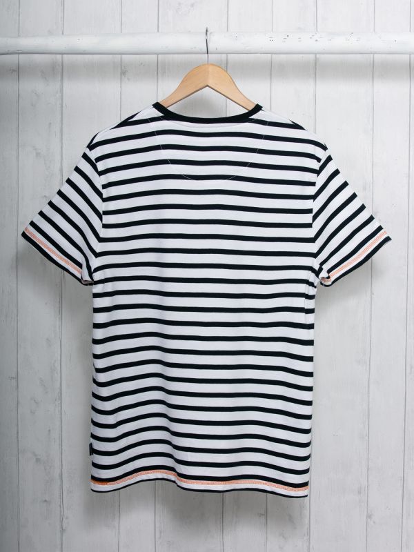 Tasso NAVY WHITE STRIPE Stripe T-Shirt | Quba & Co