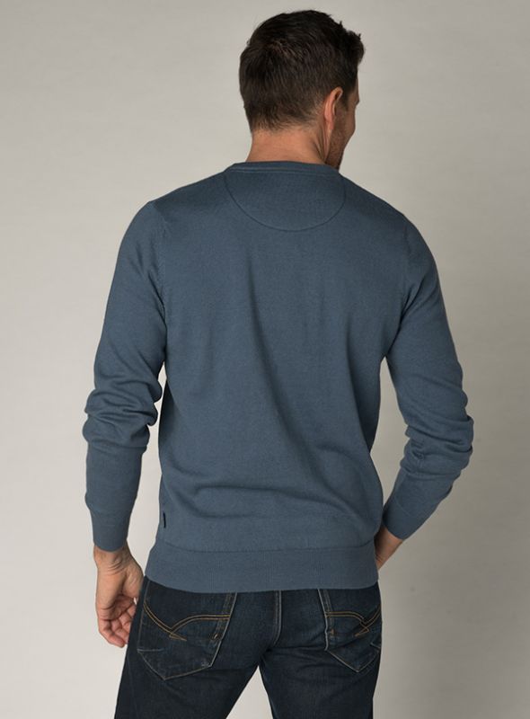 Tenant Cotton Cashmere Jumper - China Blue | Quba & Co Knitwear