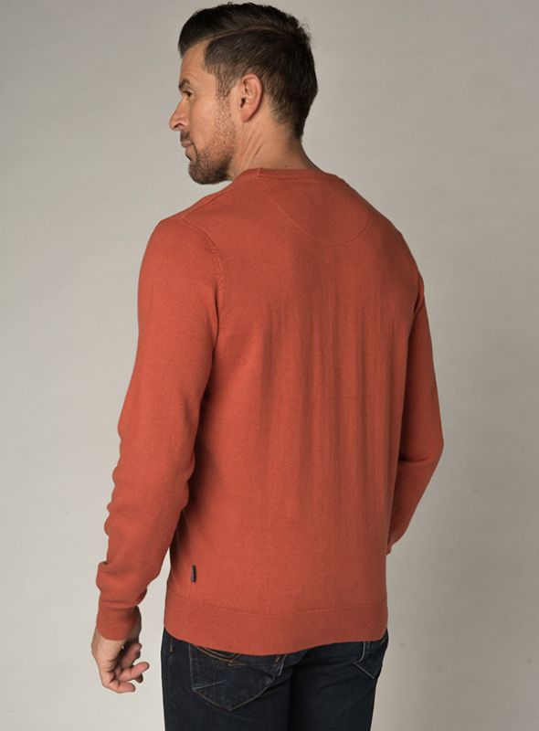 Tenant Cotton Cashmere Jumper - Brick Red