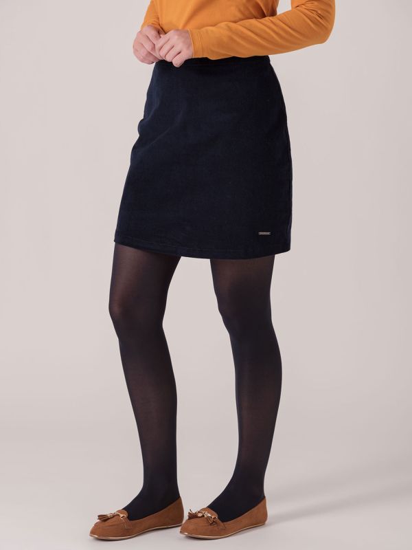 Terese Cord Skirt - Navy
