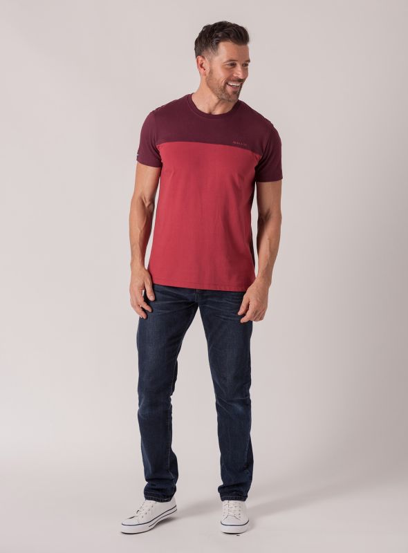 Tommus T-Shirt - Claret Red | Quba & Co Tops & T-Shirts