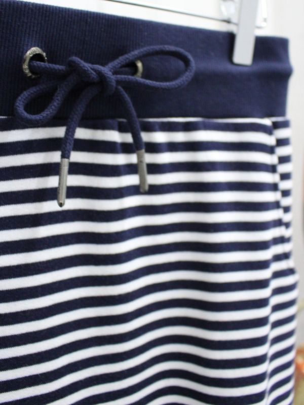 Twiss Loopback Striped Skirt Navy White