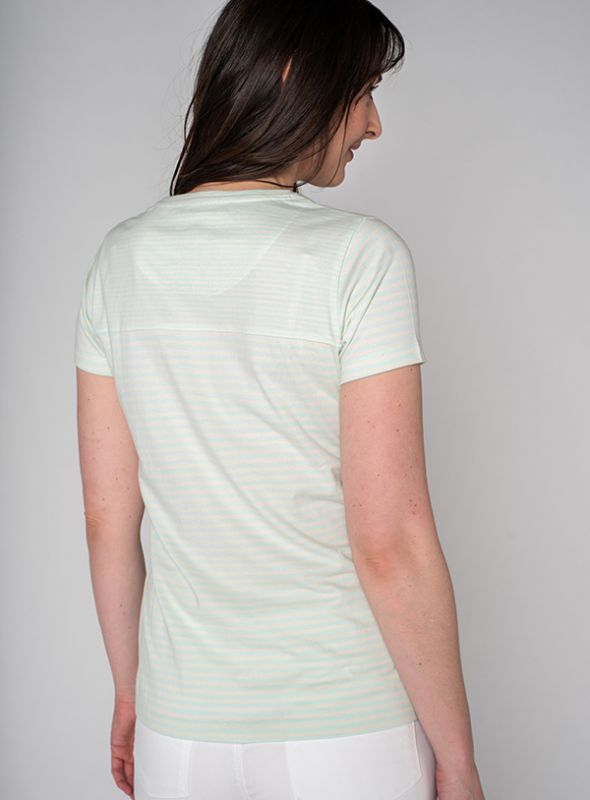 Becca Striped T-Shirt - Splash Green