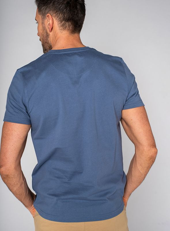 Turner Striped T-Shirt - China Blue