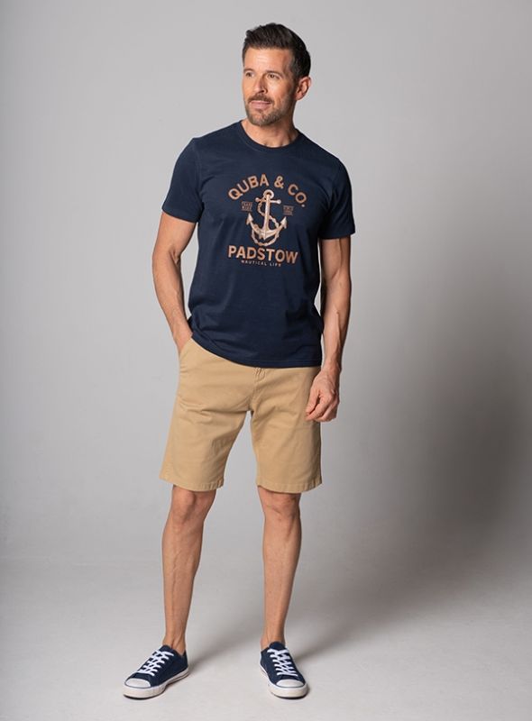 Location T-Shirt Padstow - Navy | Quba & Co Tops & T-Shirts