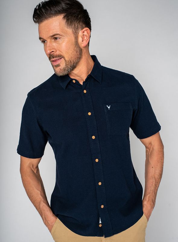 Lionel Short Sleeve Shirt - Navy