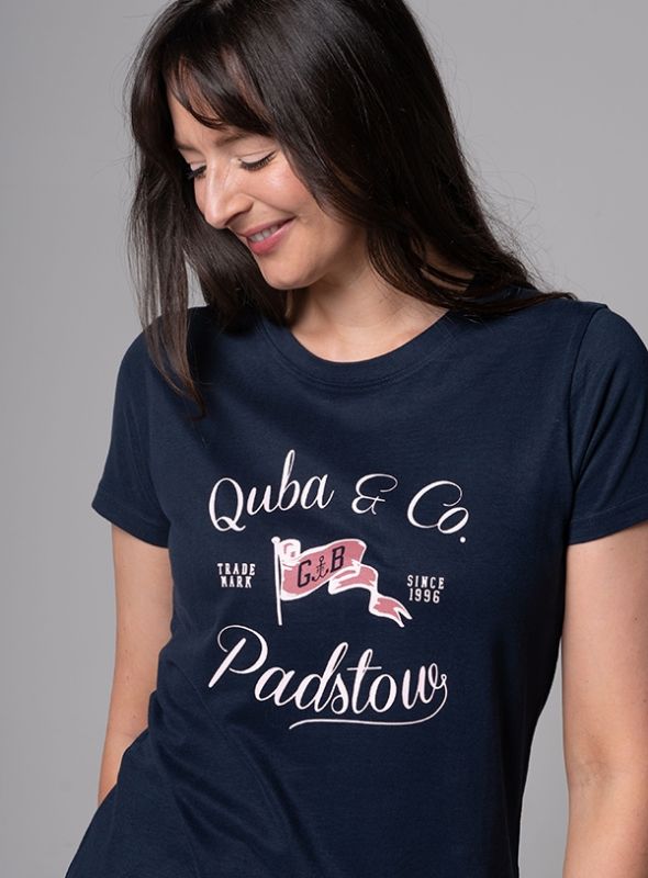 Women's Padstow T-Shirt - Navy