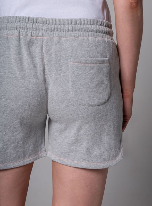 Tulip Loopback Shorts - Grey Marl