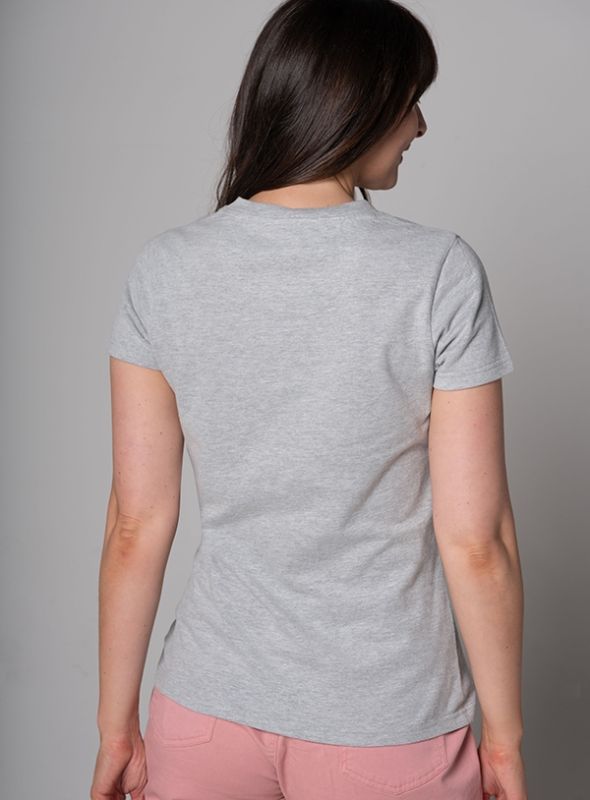 Paige Graphic T-Shirt - Grey Marl