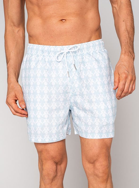 Sardelli Printed Swimshorts - Light Bluefish | Quba & Co X-Series Collection