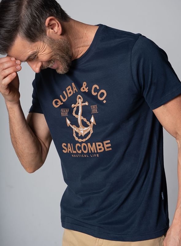 Men's Salcombe T-Shirt - Navy