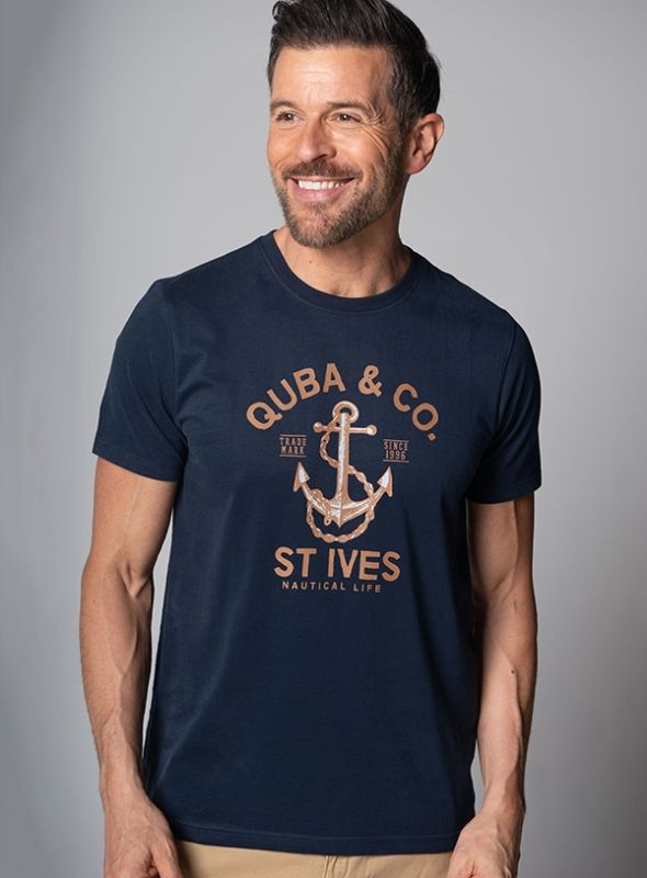 Men's St Ives T-Shirt - Navy