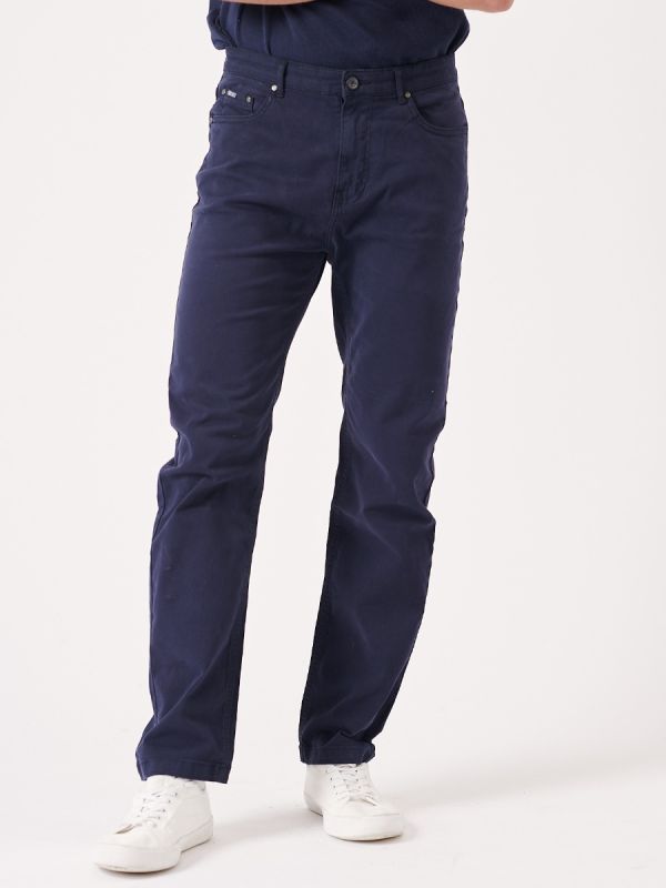 trousers, smart, chino, cotton, navy