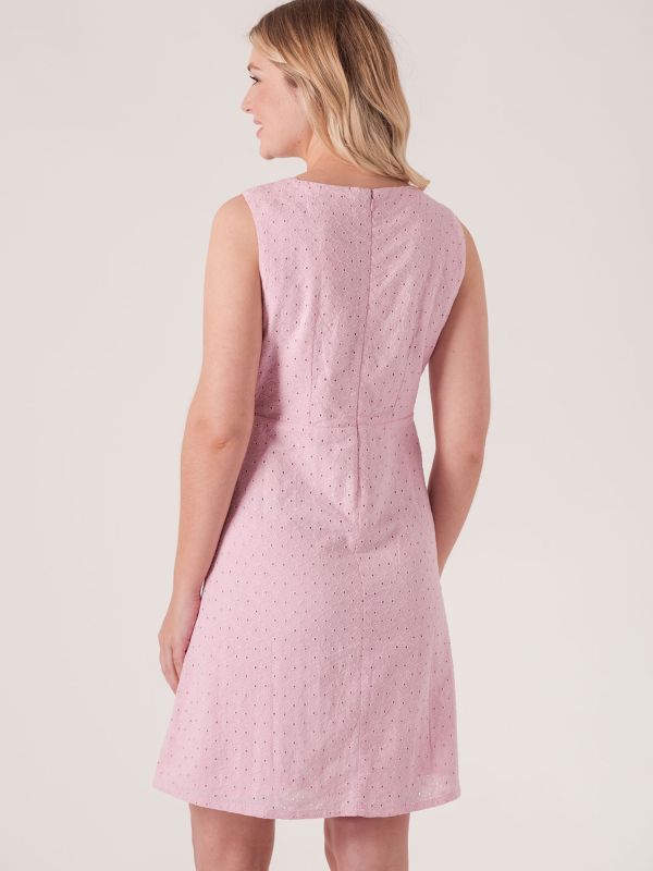 Wendy Broderie Dress - Pink Nectar