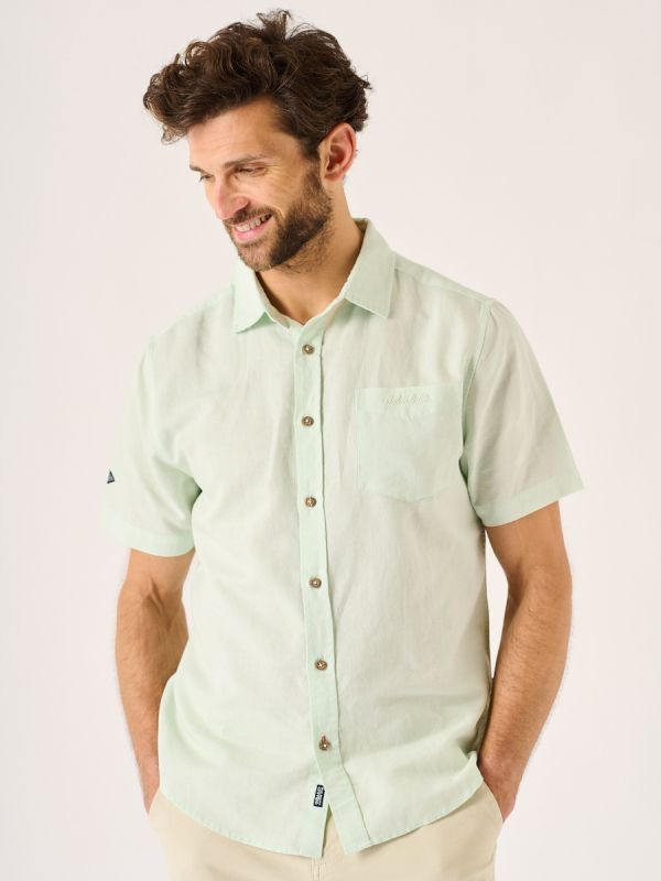 Winsham Short Sleeve Mint Green Shirt