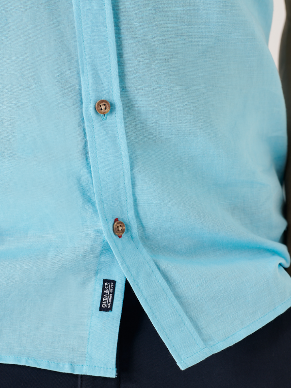 light blue, blue shirt, shirt, summer shirt, button up, chest pocket, lifestyle, quba and co, quba, light shirt