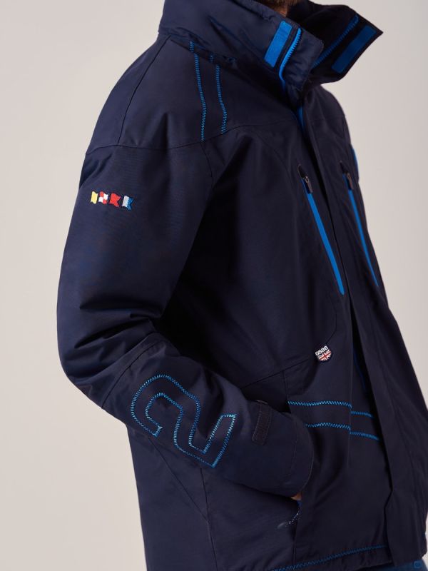 Mens NAVY New X10 Sport Waterproof Jacket | Quba & Co