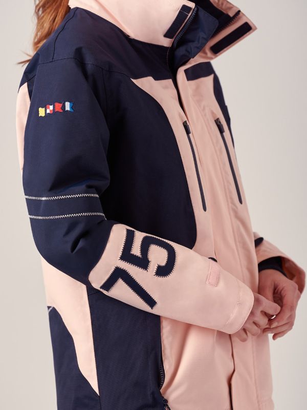 Ladies NAVY PINK New X10 Sport Waterproof Jacket | Quba & Co