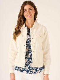 Aliya Western Jacket in Foam White