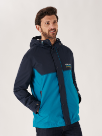 showerproof, windproof, waterproof, jacket, hooded, outerwear, lifestyle, navy, blue, aqua