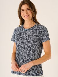 Amira Printed T-Shirt In Navy