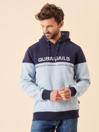 navy, blue, ice blue, light blue, colour block, hoody, hoodie, hooded sweatshirt, jumper, front pocket, graphic, x-series, sport, sporty