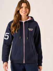 Navy X-Series Zip Through Hooded Sweatshirt - Bellamy