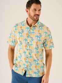 Benedict Lifestyle Palm Tree Multicoloured Print Shirt