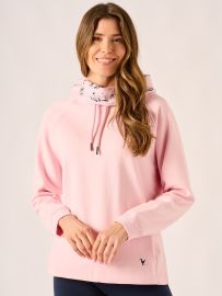 Pink Cowl Neck Ladies Sweatshirt - Calloway