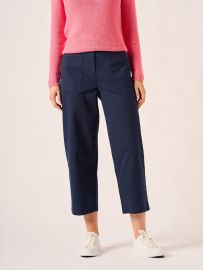 Navy Cotton Trouser - Conny