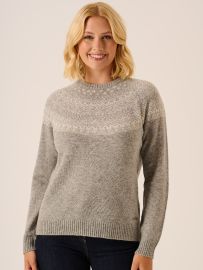 Grey Fairisle Jumper - Cora