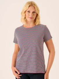 Demi Multicoloured Short Sleeve Striped T-Shirt