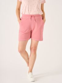 Dusty Rose Ladies Loopback Jersey Shorts - Evie 