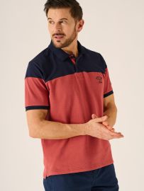 Fenix Lifestyle Textured Polo Shirt In Dusty Cedar