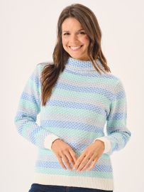 Multicoloured Cowl Neck Textured Jumper - Greta