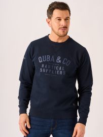 Dark Navy Crew Neck Sweatshirt - Hamilten