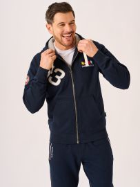 Dark Navy X-Series Zip Thru Sweatshirt - Herman