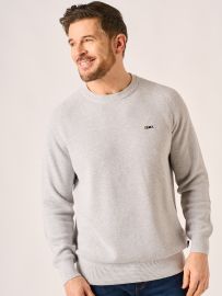 Grey Marl Crew Neck Jumper – Kennington