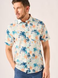 Multicoloured Lifestyle Printed Slub Shirt - Keys