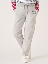 Grey Marl Straight Leg Jog Pants - Linar