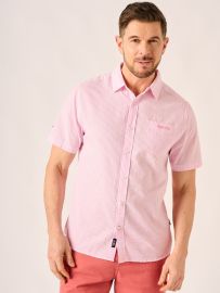 Pink and White Seersucker Shirt – Malik